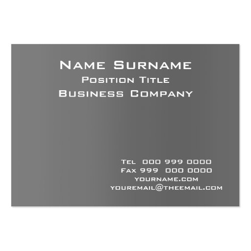 Dark Grey business card