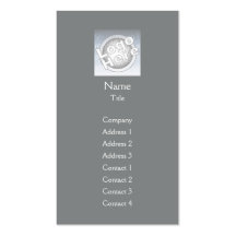 Dark Grey Plain Vertical - Business Business Card
