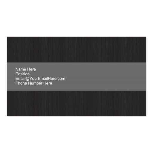 Dark & Grey Professional Business Card (back side)