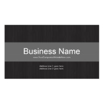 Dark & Grey Professional Business Card business cards