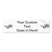 dark grey sunglasses reflection.png bumper stickers