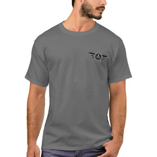 Dark grey T-shirt w/black & white MCR logo shirt