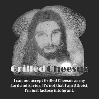 Dark Grilled Cheesus Lactose Intolerant shirt