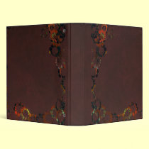 Dark Grunge Circles Binder binders