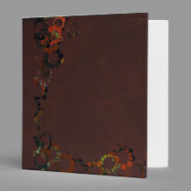 Dark Grunge Circles Binder binders