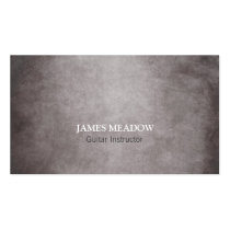 Dark Grunge Music Musician Guitar Teacher Business Cards
