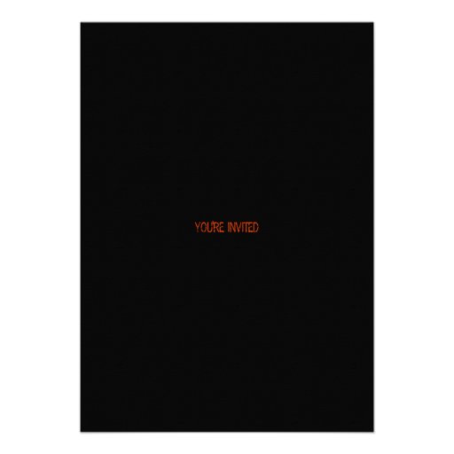 Dark Grunge Skull Halloween Party Invite