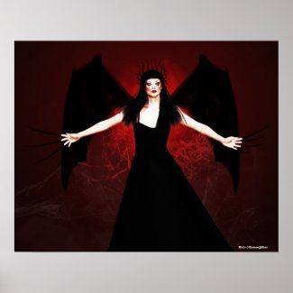 Dark Guardian Of My Oblivion Gothic Art Poster print
