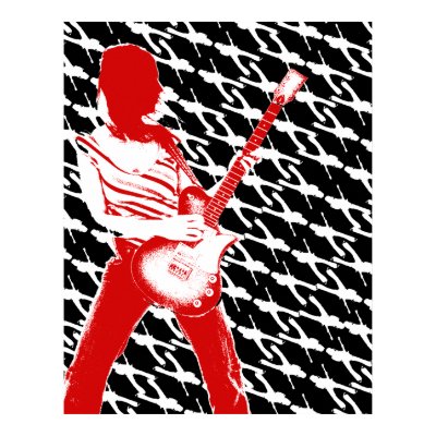 Dark Guitars Poster by rockoutdesigns