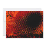 Dark halftone personalized announcement