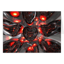 Dark Hearts Abstract Card