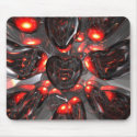 Dark Hearts Abstract Mousepad