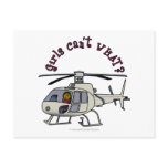 Dark Helicopter Pilot Postcards