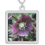Dark Hellebore Silver Necklace