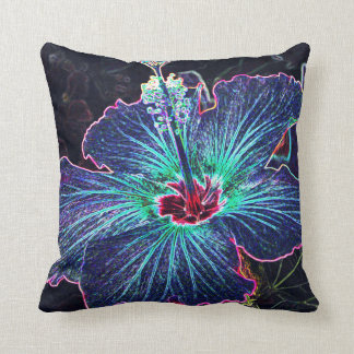 throw hibiscus pillow dark pillows