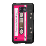 Dark Hot Pink Retro Cassette Tape Personalized Samsung Galaxy Covers