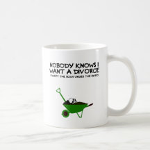 Dark humour divorce mugs