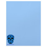 Dark Ice Blue Skull Horror Mask Letterhead