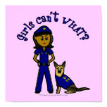 Dark K9 Police Girl Posters