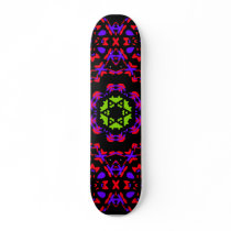 Dark Kaleidoscope Design: Custom Skateboard