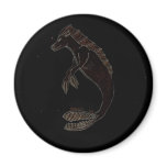 Dark Kelpie Refrigerator Magnets