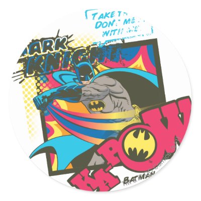 Dark Knight KA-POW stickers