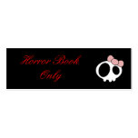 Dark Lady Bookmark Business Card Template