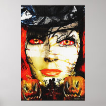 Dark Lady of Halloween Posters
