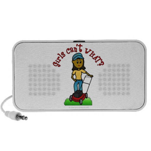 Dark Lawn Care Girl iPhone Speaker