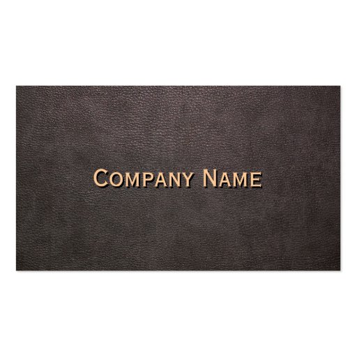 Dark Leather Background Customizable Business Card Templates (front side)