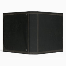 Dark Leather Print 3 Ring Binder