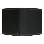 Dark Leather Print 3 Ring Binder