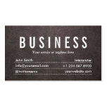Dark Leather Texture Interpreter Business Card