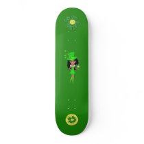Dark Leprechaun Girl Skate Decks