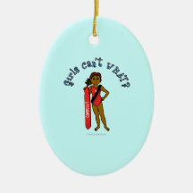 Dark Life Guard Girl Ornaments