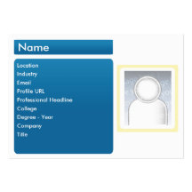 Dark LinkedIn - Chubby Business Card Template