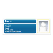 Dark LinkedIn - Skinny Business Card Templates