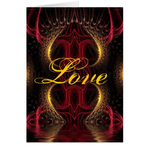 Dark Love Fractal Card card