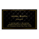 Dark Luxury Gold Border Economist Business Card Dark Luxury Gold Border Economist Business Card