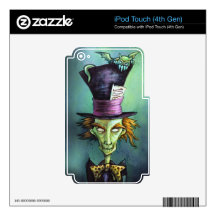 Dark Mad Hatter from Alice in Wonderland iPod Touch 4G Decal
