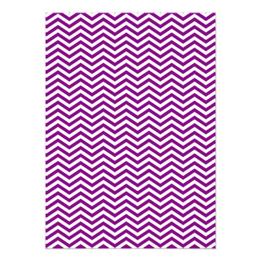 Dark Magenta Chevron Personalized Announcement