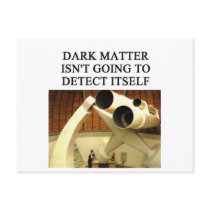 DARK matter physics joke postcards