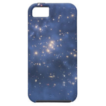 Dark Matter Ring and Galaxy Cluster in Cobalt Blue iPhone 5 Cases