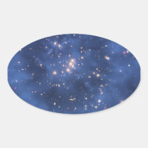Dark Matter Ring in a Galaxy Cluster Oval Stickers