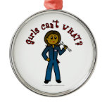 Dark Mechanic Girl Christmas Ornament