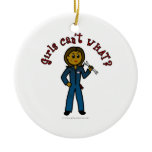 Dark Mechanic Girl Christmas Ornament