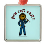 Dark Mechanic Girl Christmas Ornaments
