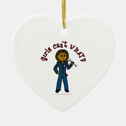 Dark Mechanic Girl Christmas Tree Ornaments