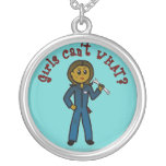 Dark Mechanic Girl Custom Necklace