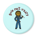 Dark Mechanic Girl Fridge Magnets